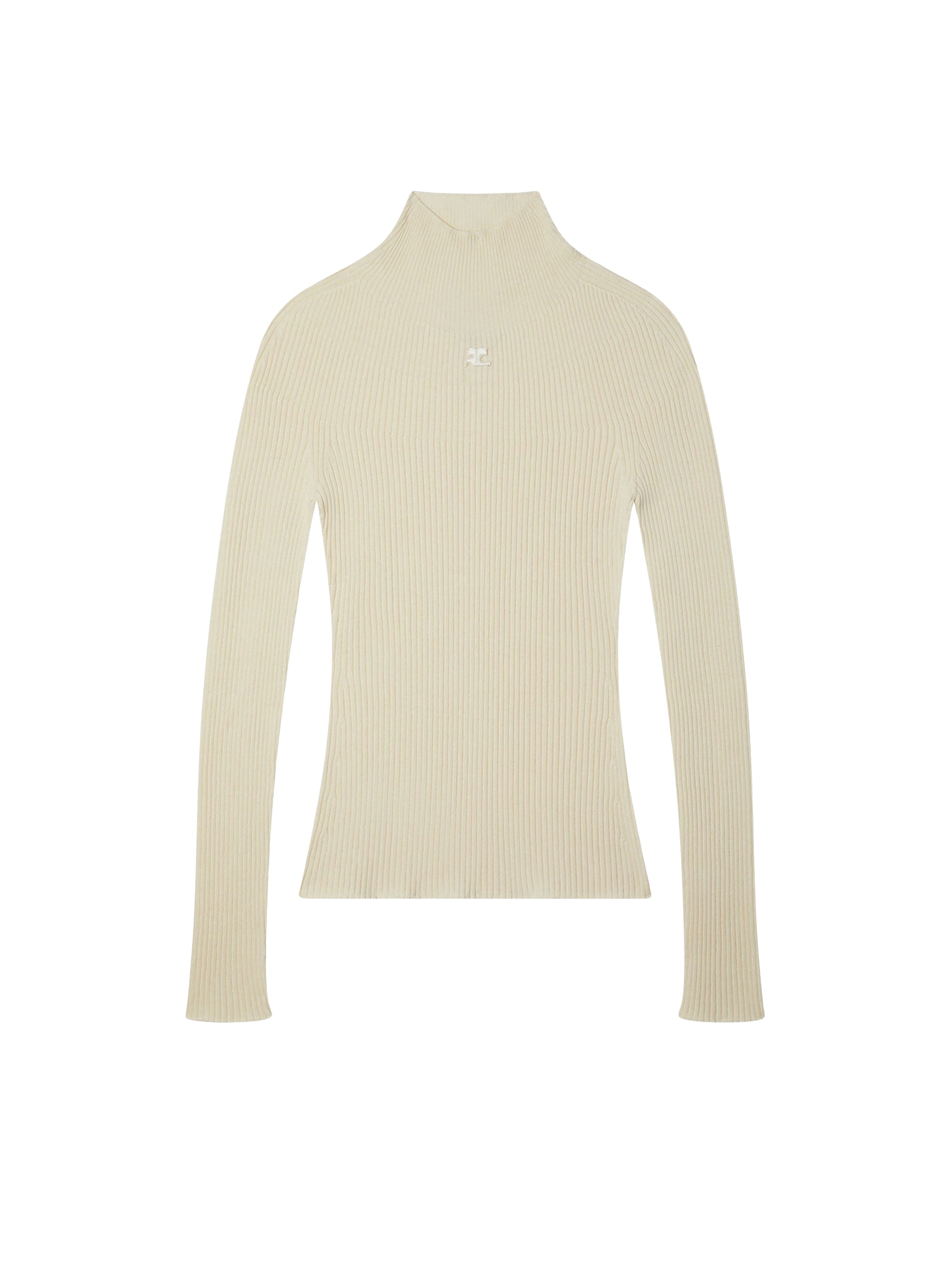 Long sleeved solar Sweater - White