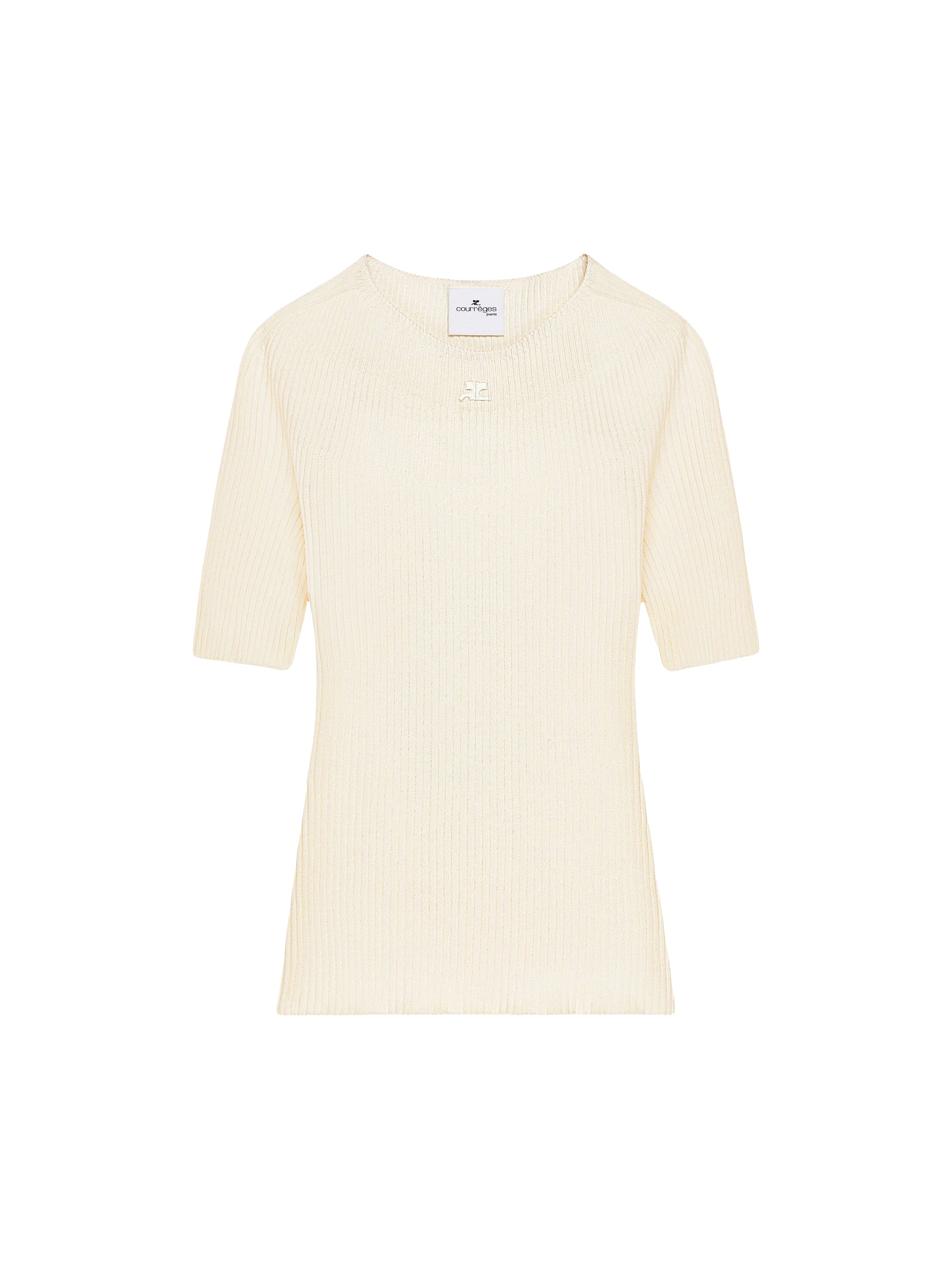 Solar light rib Sweater - Natural
