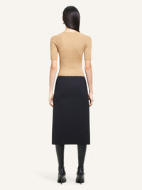 Solar light rib Sweater - Brown