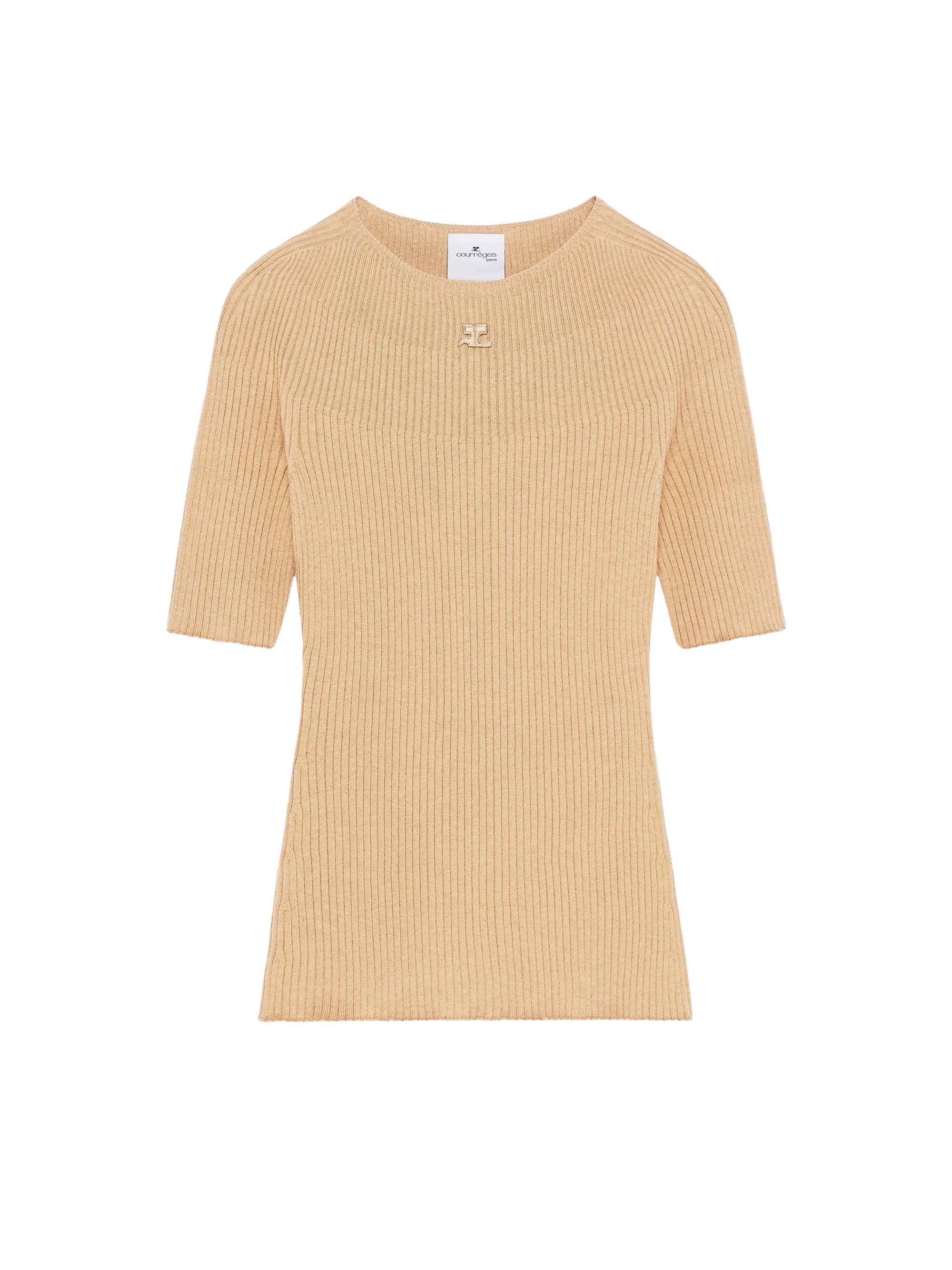 Solar light rib Sweater - Brown