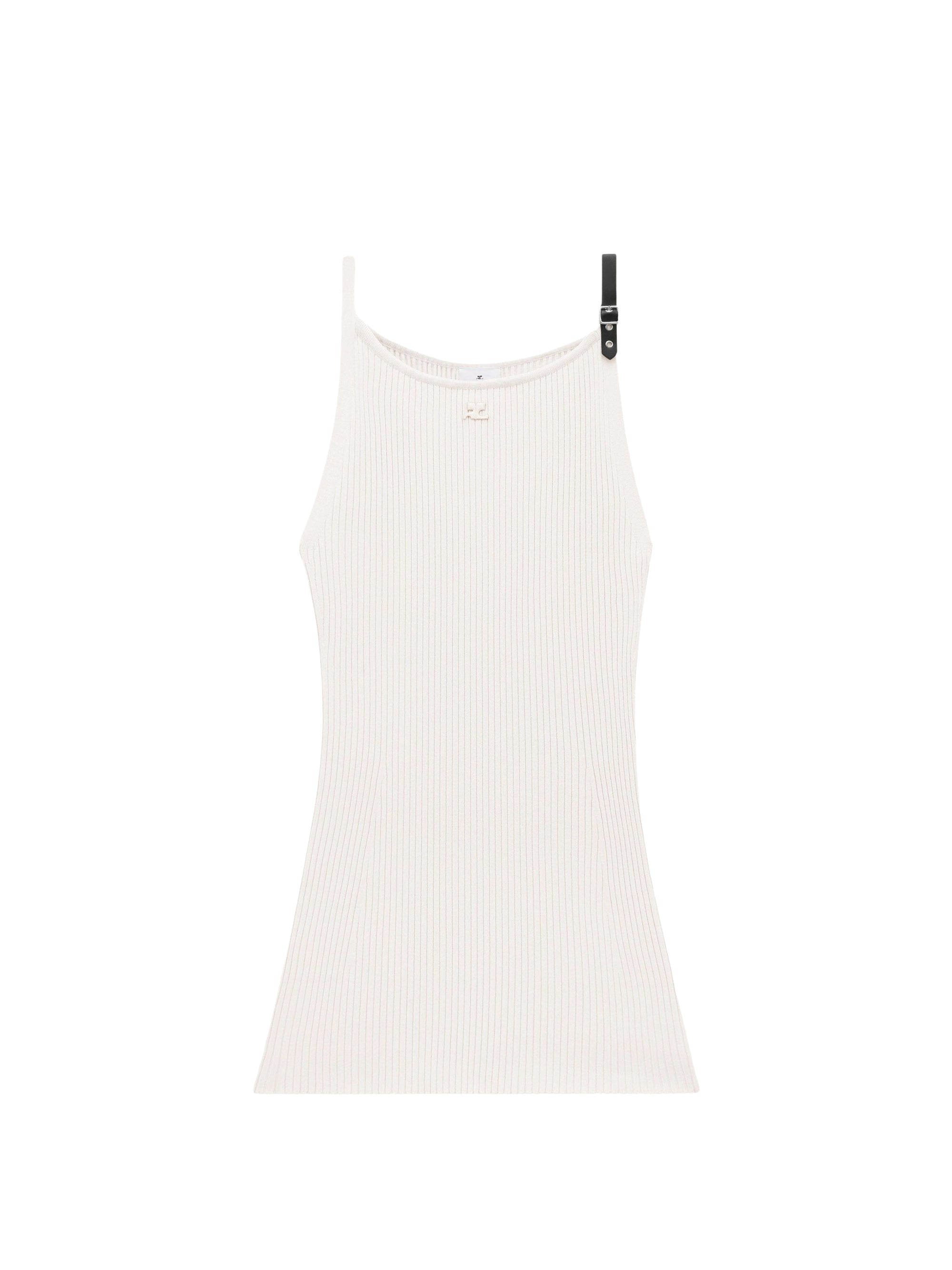 Neckline rib knit Dress - Lime Stone