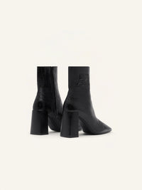 Heritage naplack leather ankle Boots - Black