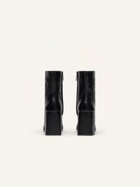 Heritage naplack leather ankle Boots - Black