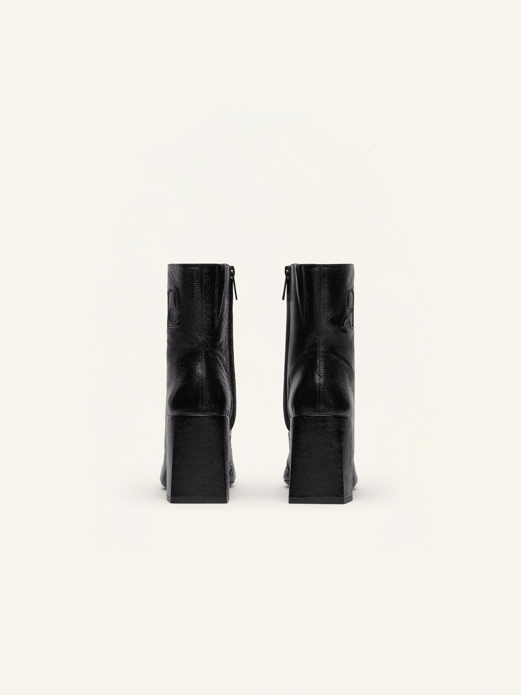 Heritage naplack leather ankle Boots - Black