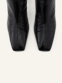 Heritage naplack leather ankle Boots - Black