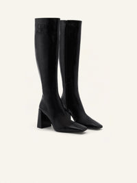 Heritage naplack knee Boots - Black