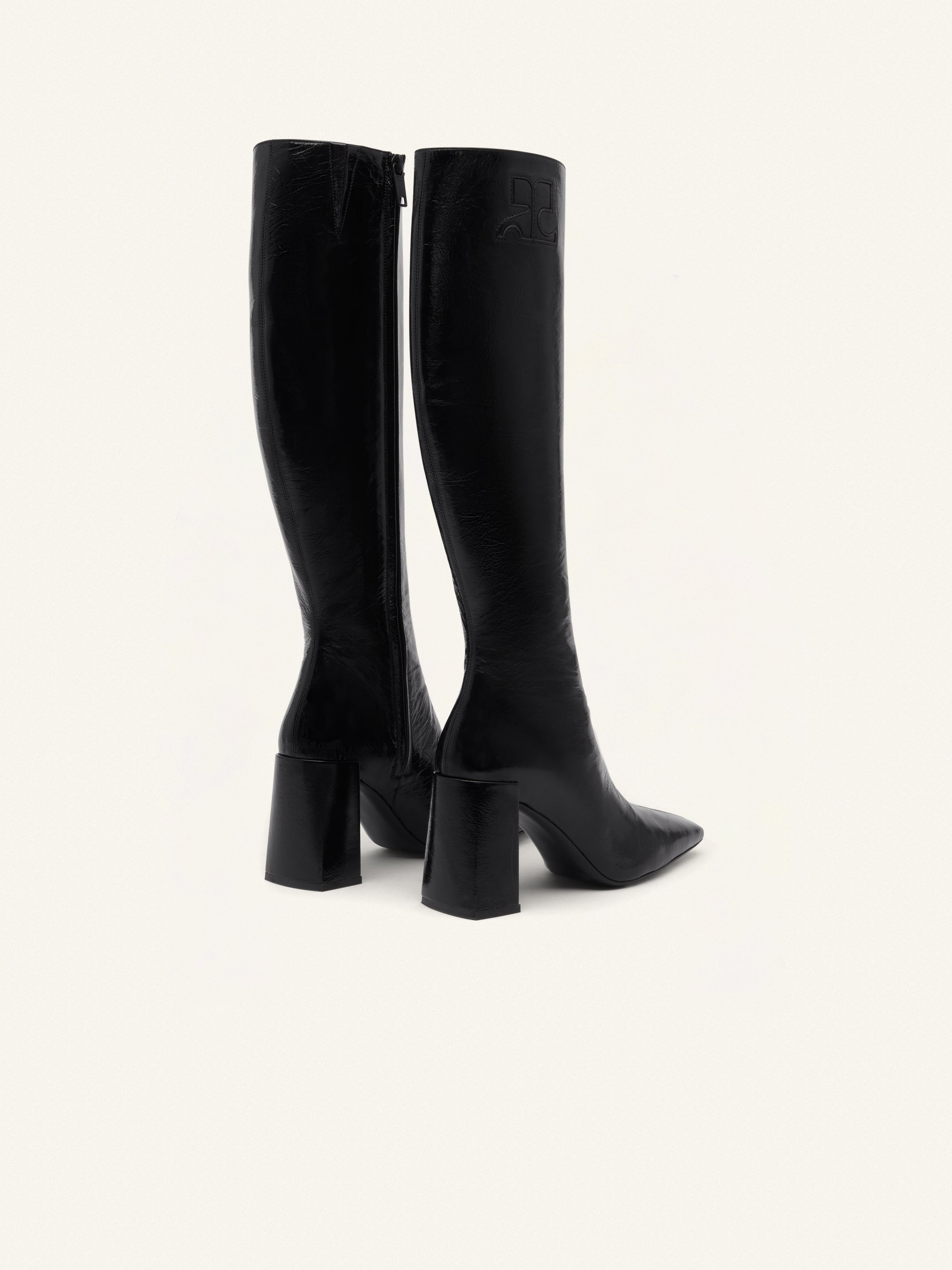 Heritage naplack knee Boots - Black
