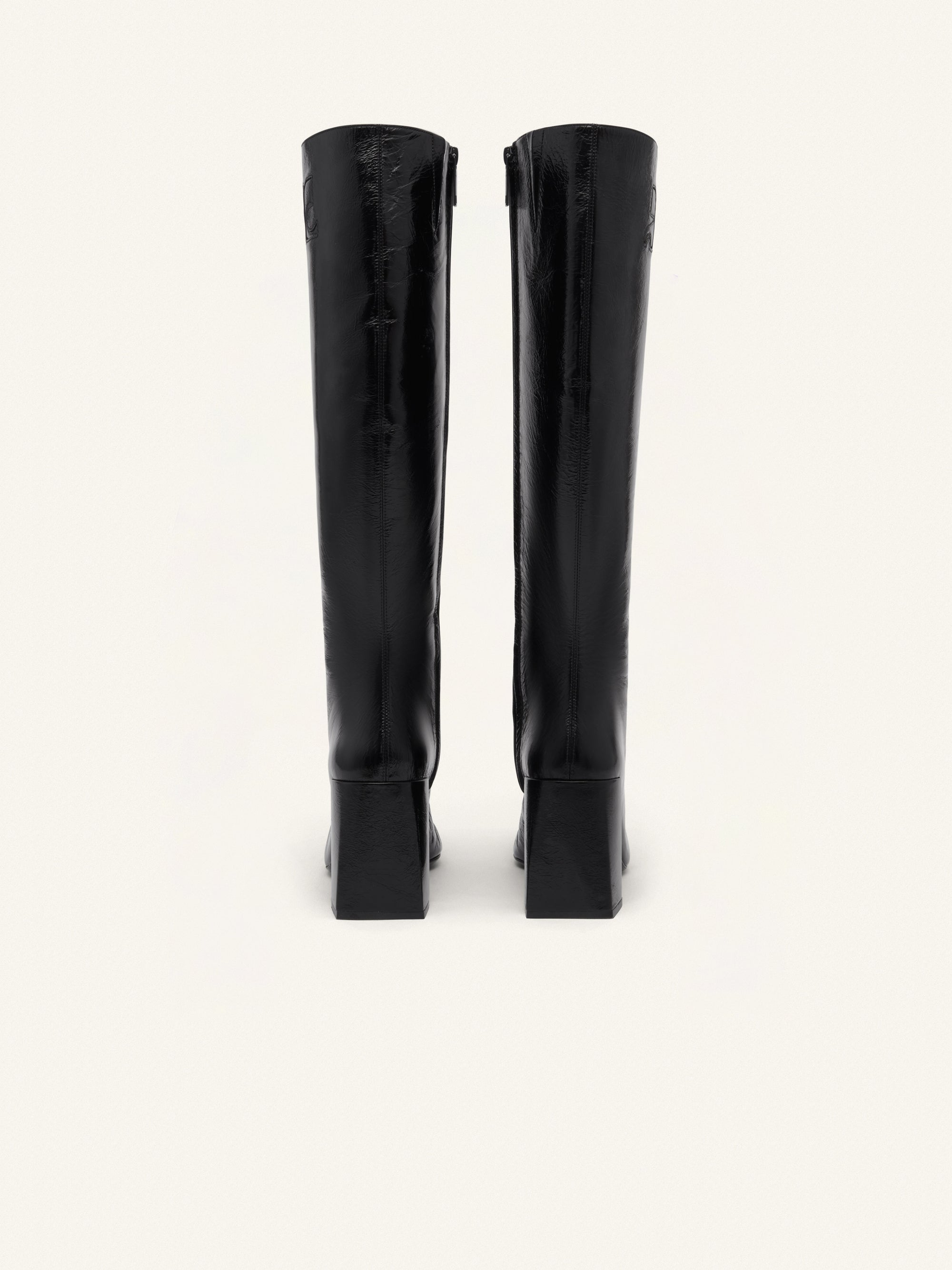 Heritage naplack knee Boots - Black