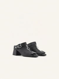 Gogo leather Mules - Black