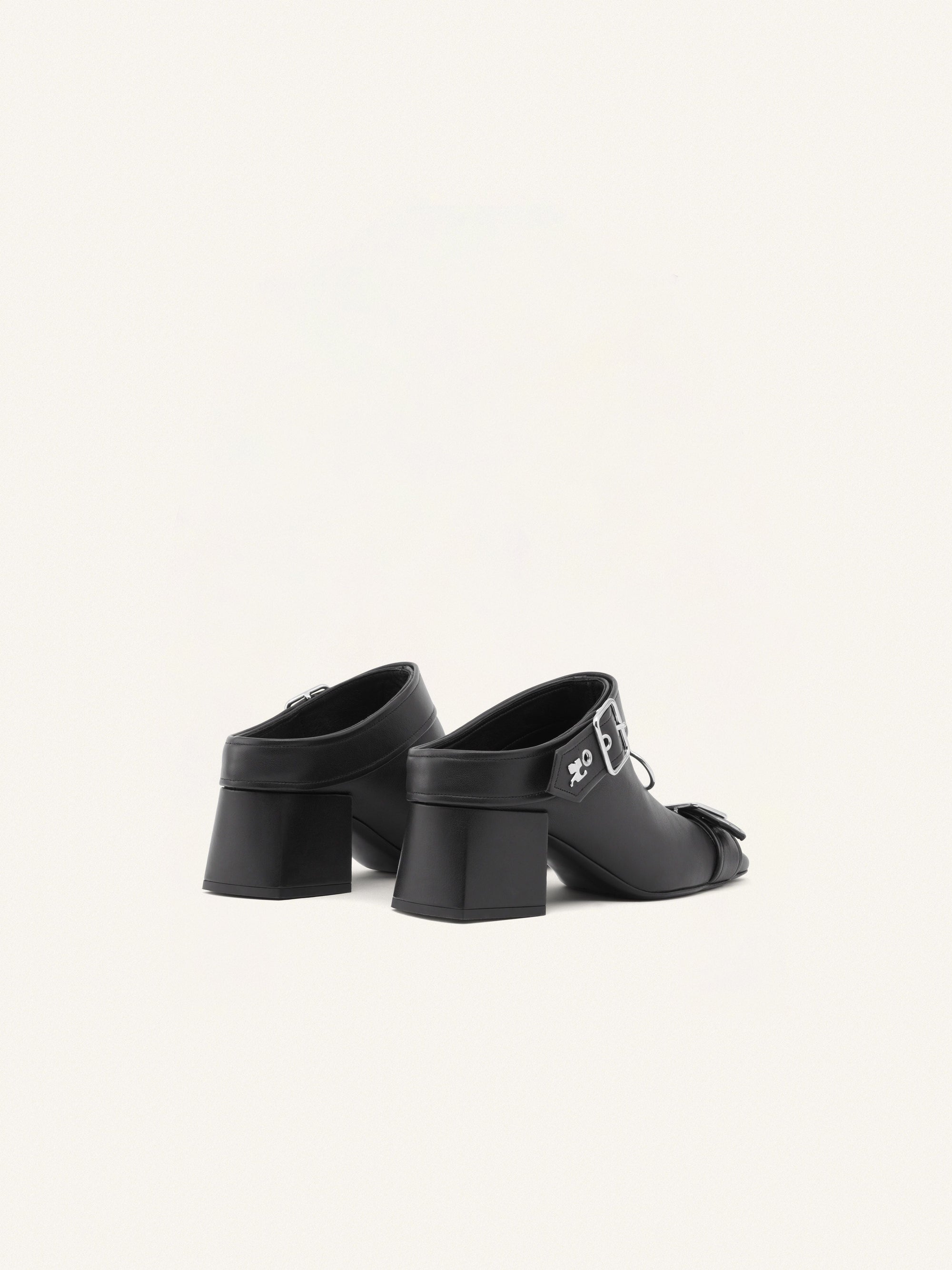 Gogo leather Mules - Black