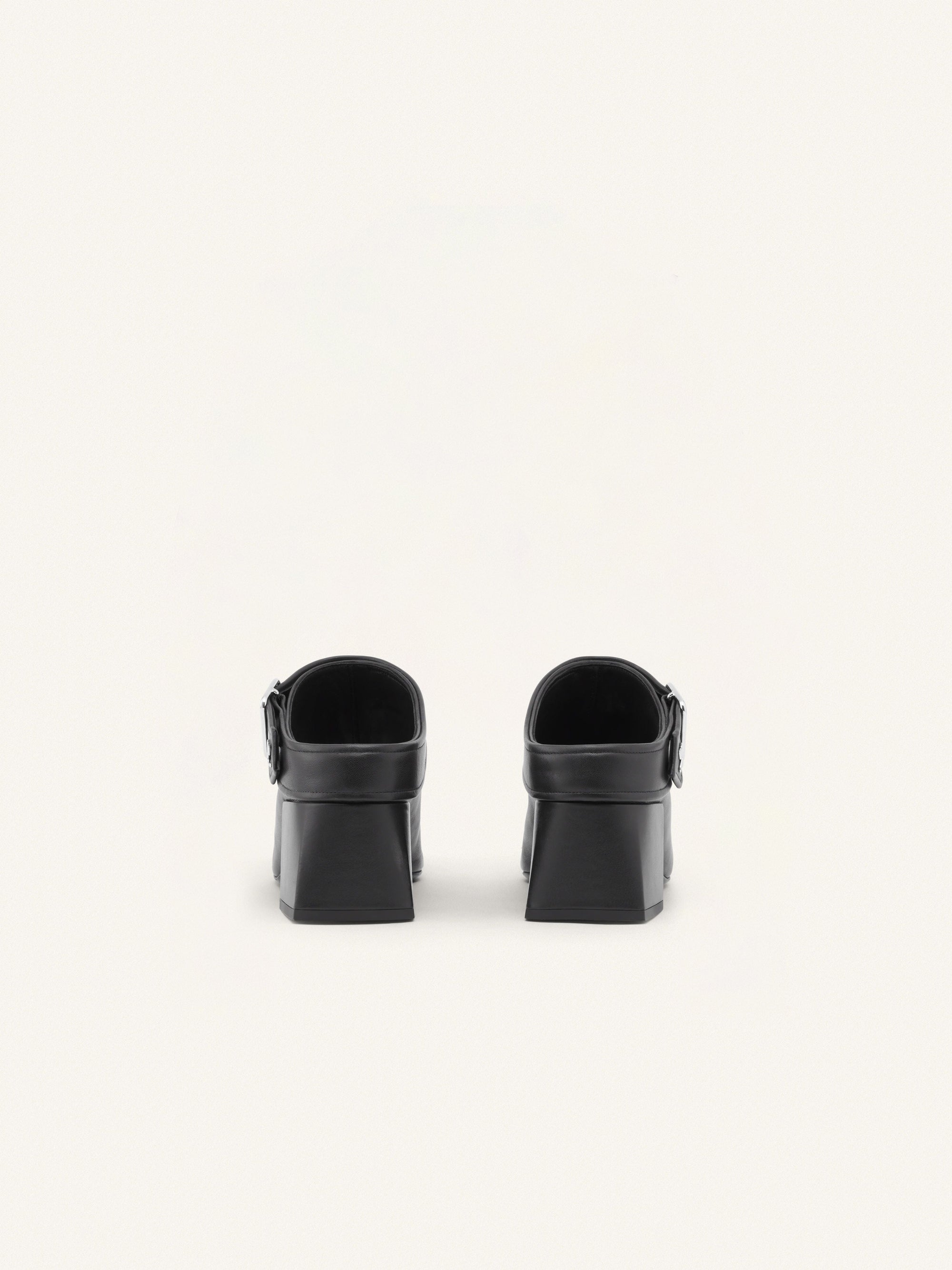 Gogo leather Mules - Black