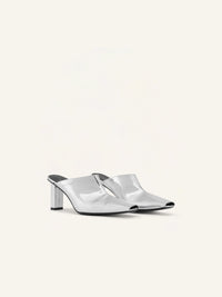 Sleek mirror leather Mules - Mirror