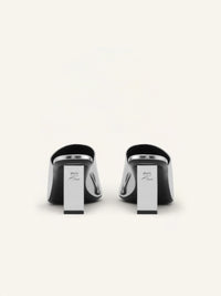 Sleek mirror Mules - Silver