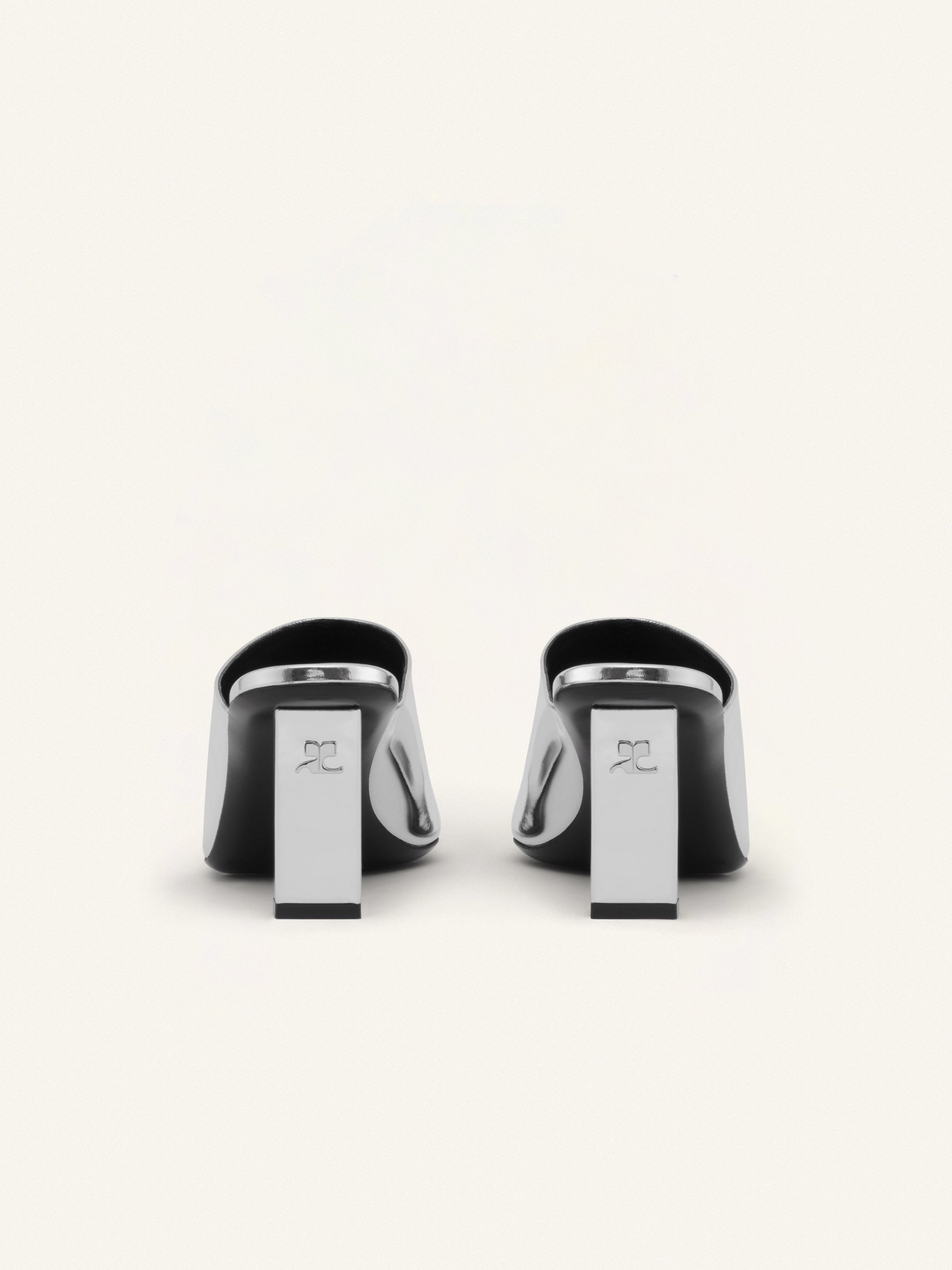 Sleek mirror leather Mules - Mirror