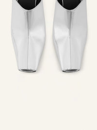 Sleek mirror Mules - Silver