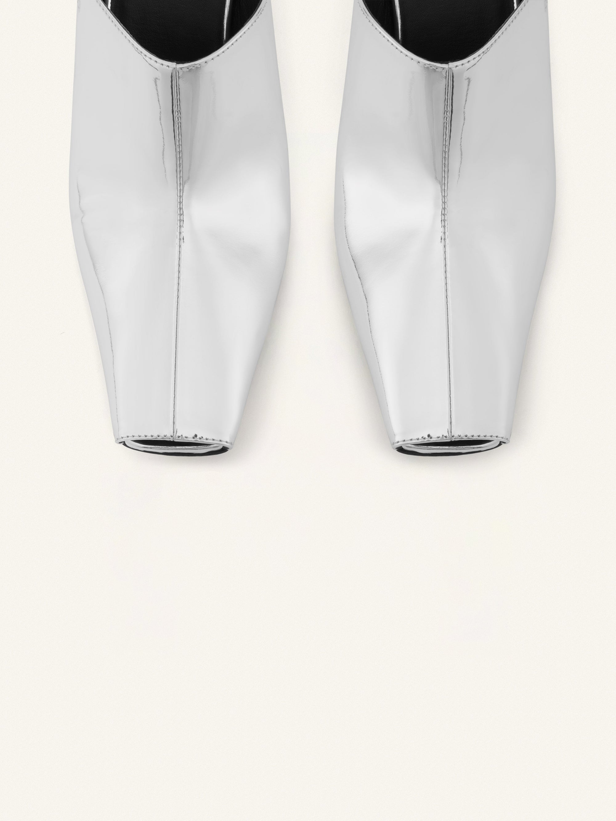Sleek mirror leather Mules - Mirror