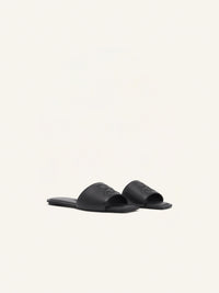 Ac leather slides Sandals - Black