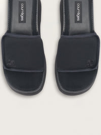 Wave neoprene platform Mules - Black