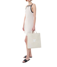 Heritage Naplack Leather Tote Bag - Grey