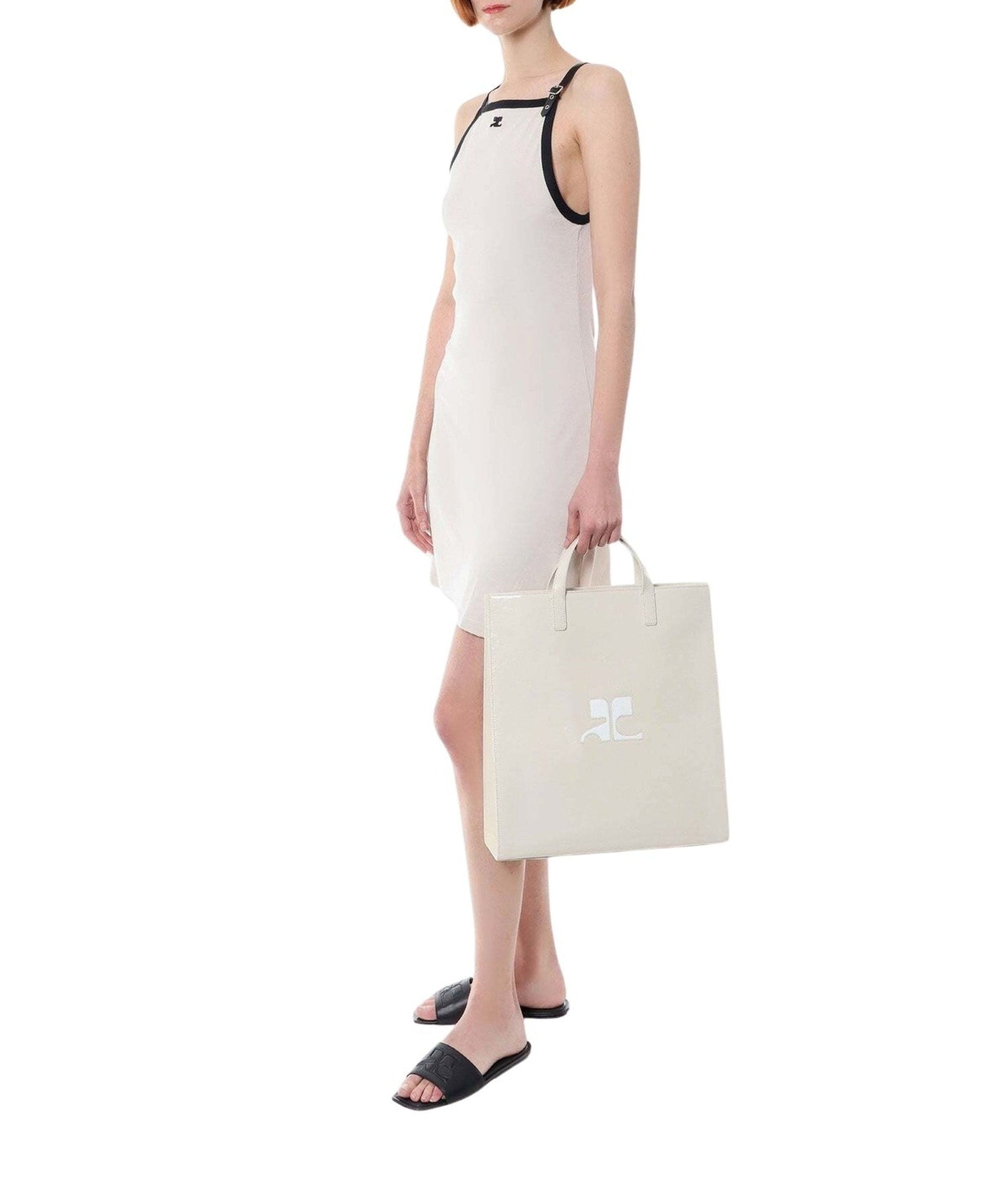 Heritage naplack leather tote Bag - Mastic Grey