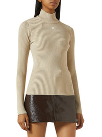 Long sleeved solar Sweater - White