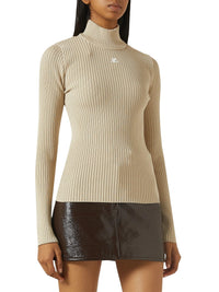 Long sleeved solar Sweater - Natural