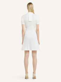 Mini piqué polo Dress - Natural
