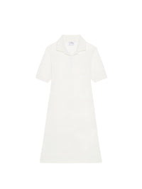 Mini piqué polo Dress - Natural