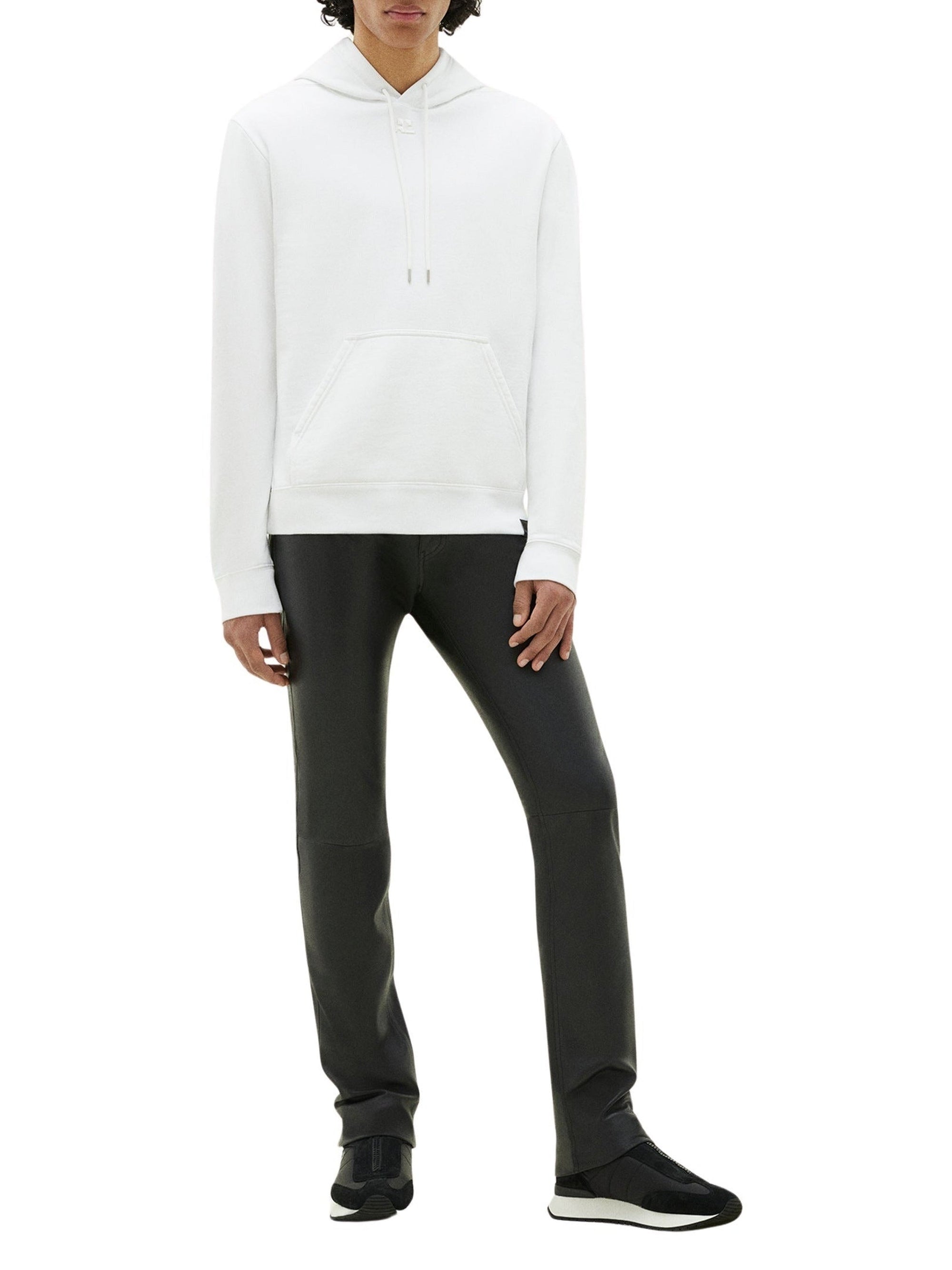 Swallow fleece Hoodie - White