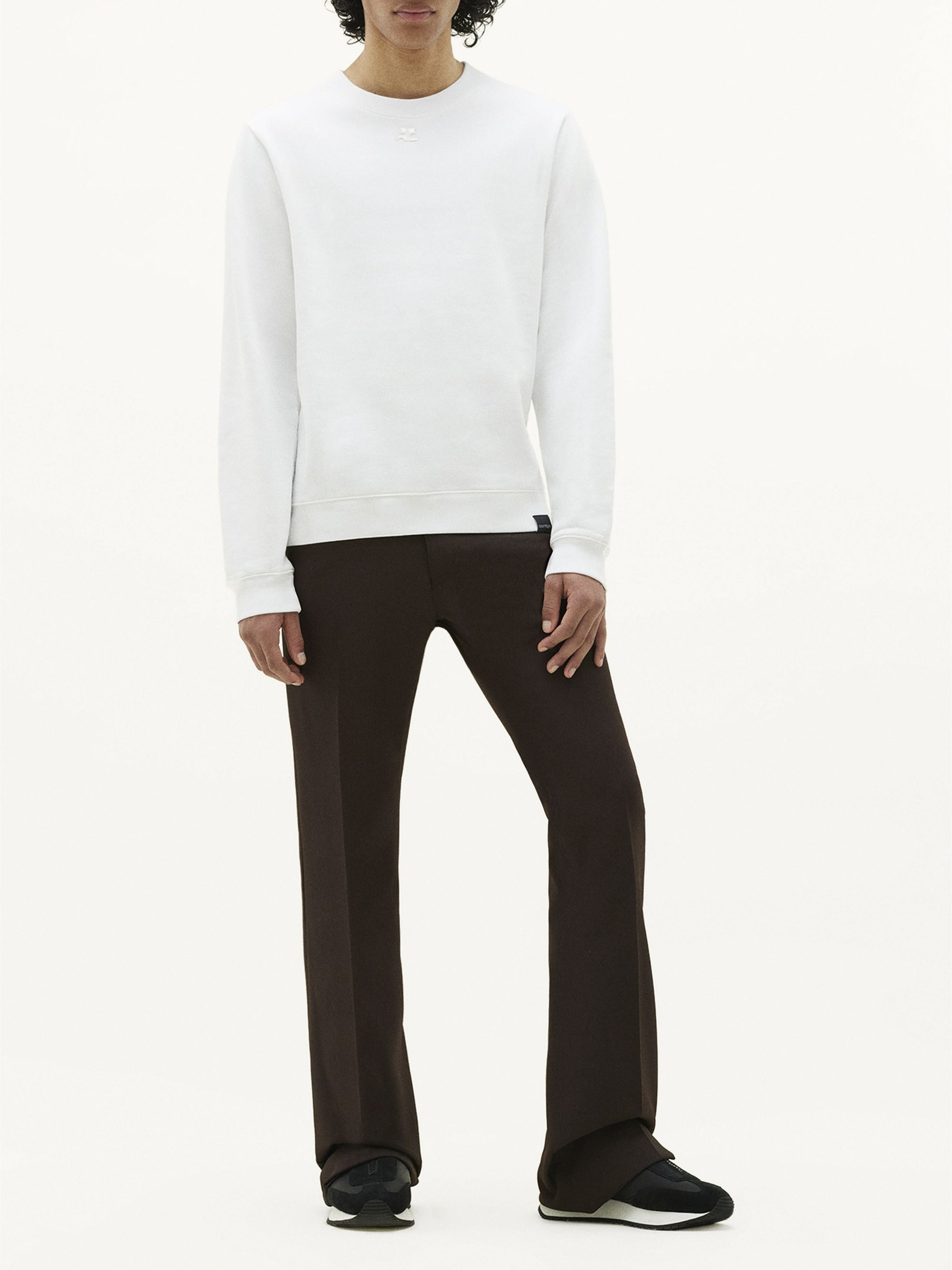 Swallow fleece Sweatshirt - White