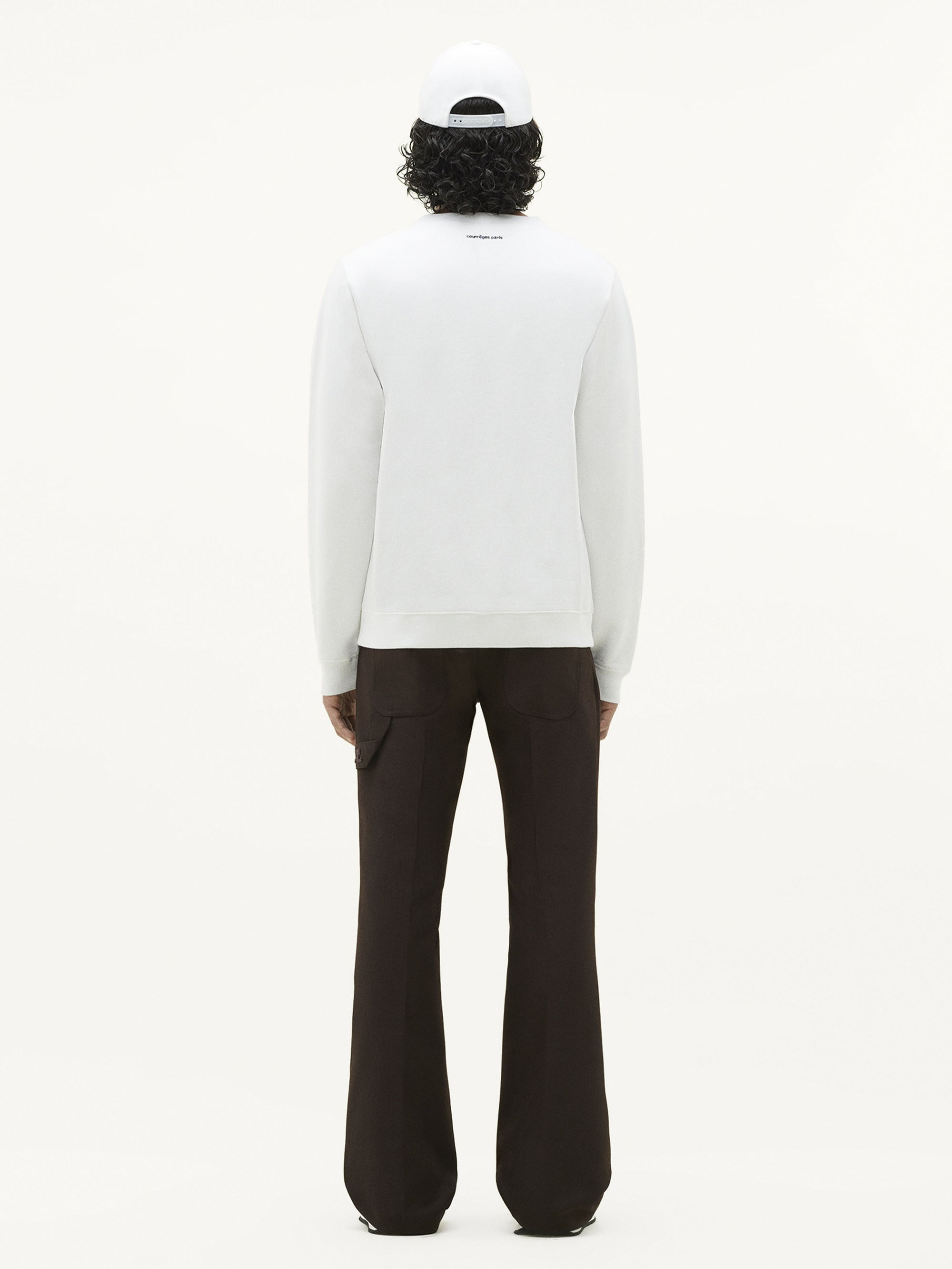 Swallow fleece Sweatshirt - White