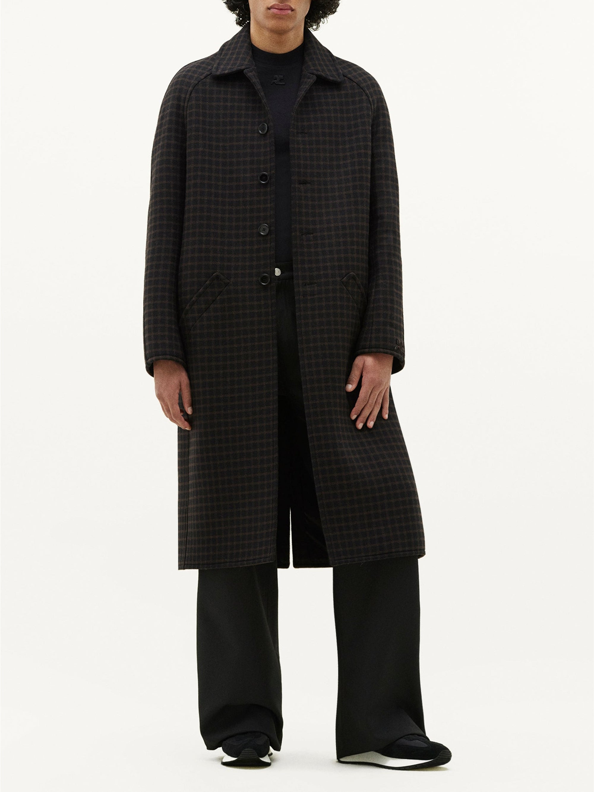 Oversized wool Coat - Black