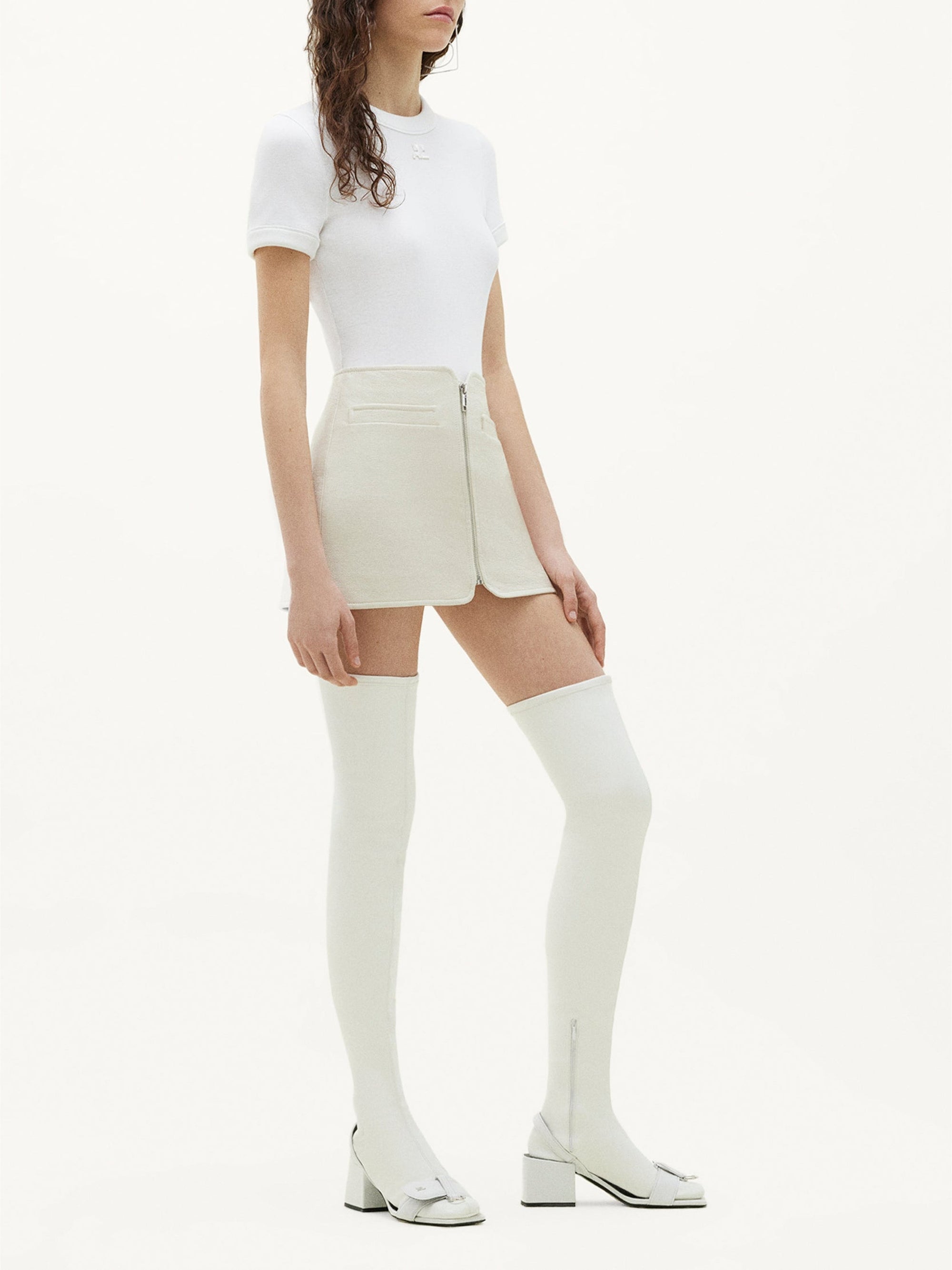 Bumpy signature T-shirt - White