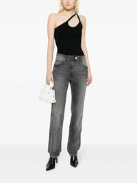 5-Pocket denim straight Pant - Stonewashed Grey