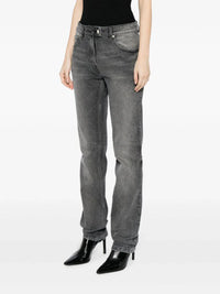 5-Pocket denim straight Pant - Stonewashed Grey