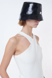 Vinyl bucket Hat - Black