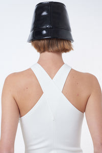Vinyl bucket Hat - Black