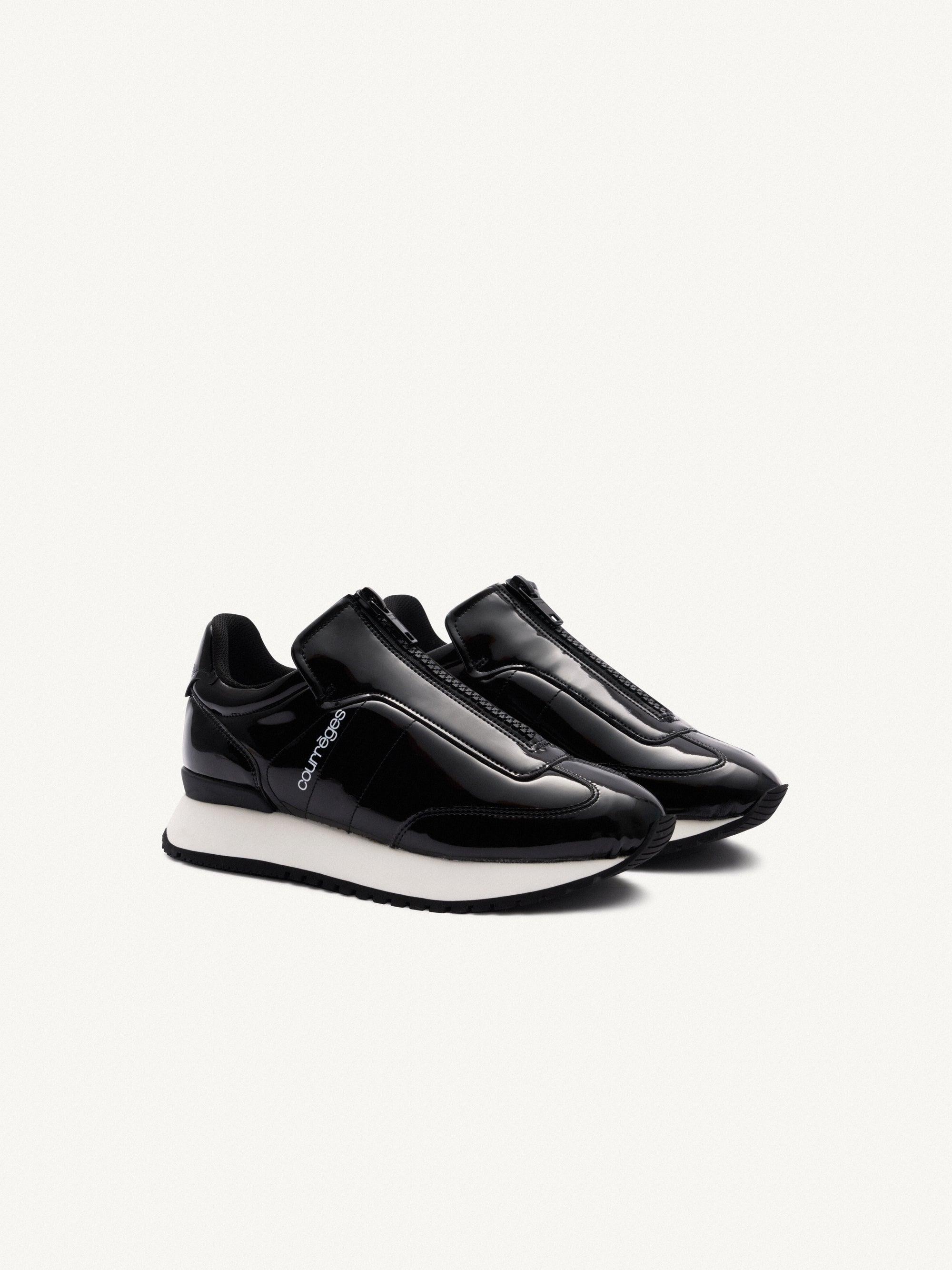 Zipped Sneakers - Black