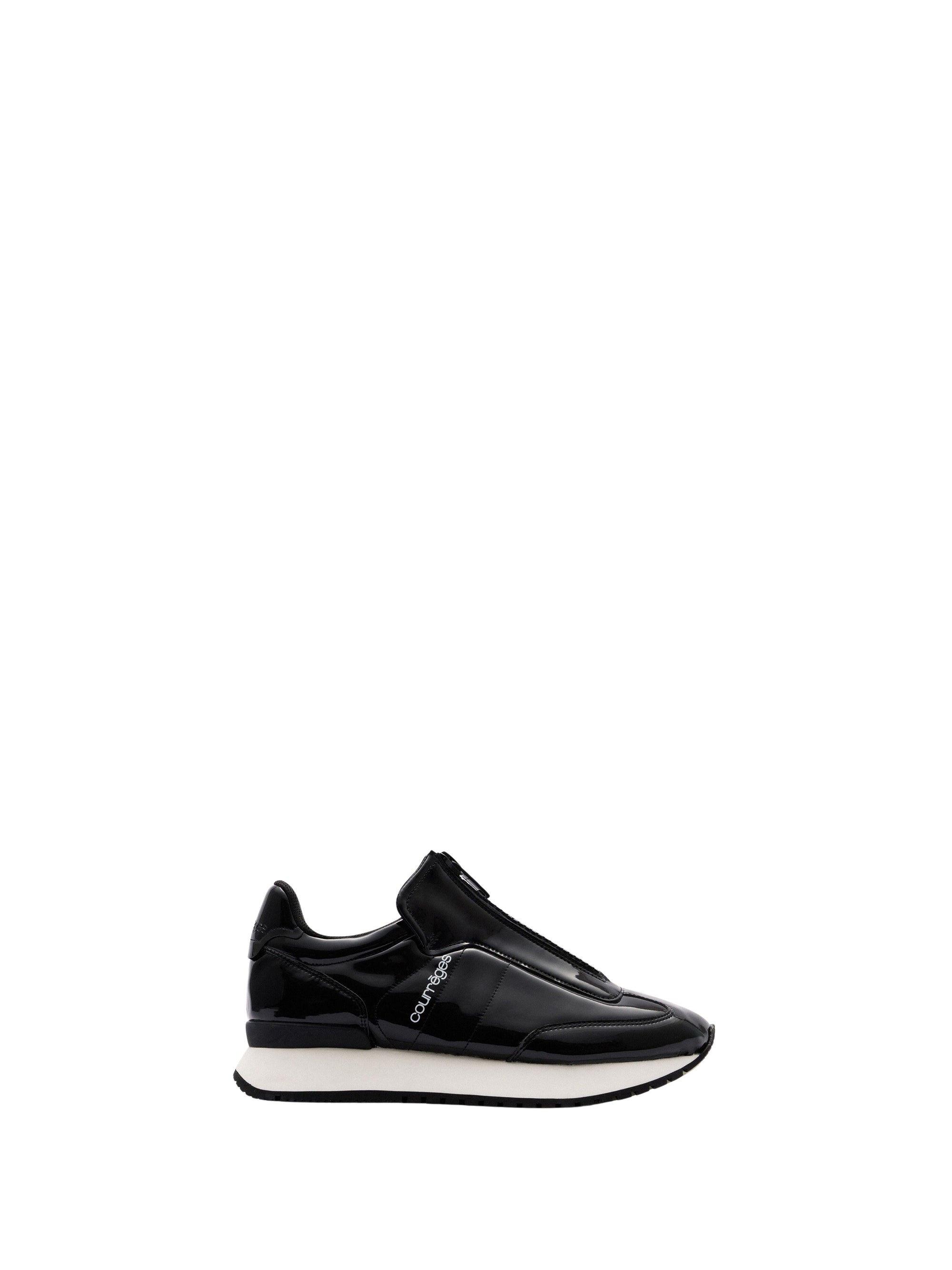 Zipped Sneakers - Black