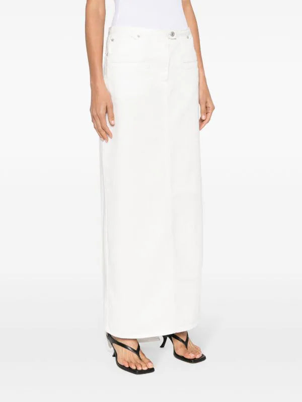Heritage denim Skirt - White