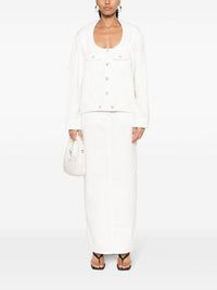 Heritage denim Skirt - White