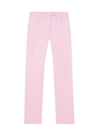 5-Pocket vinyl straight Pant - Pink