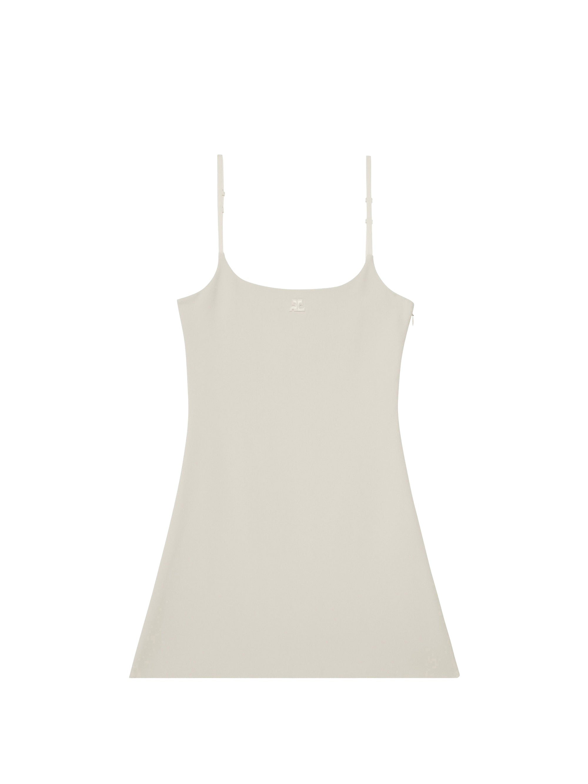A-line crepe Dress - Heritage White