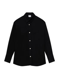 Oversized denim Shirt - Black