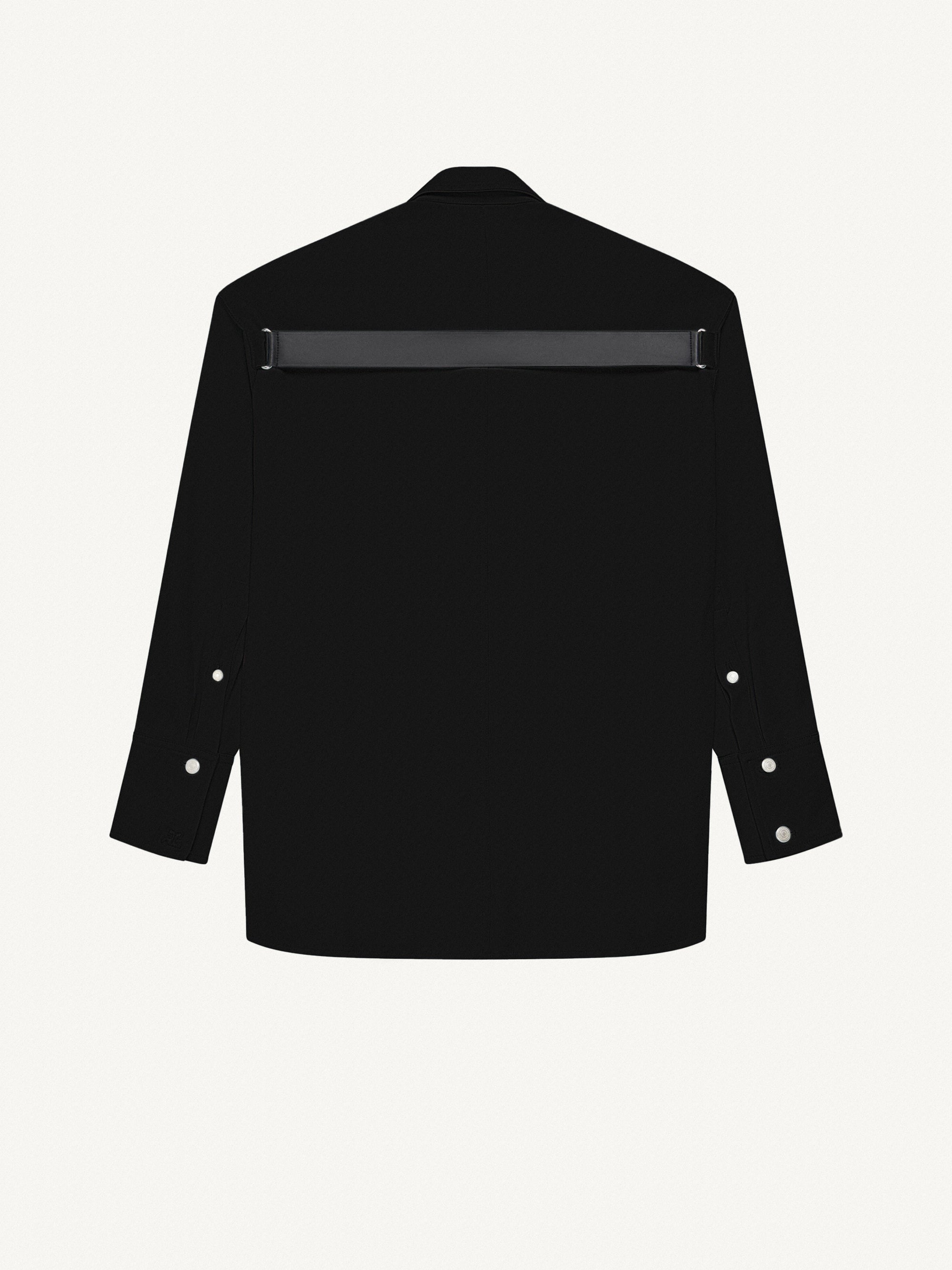 Oversized denim Shirt - Black