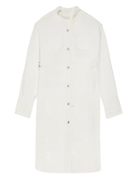 Bi-styling denim Shirt - White