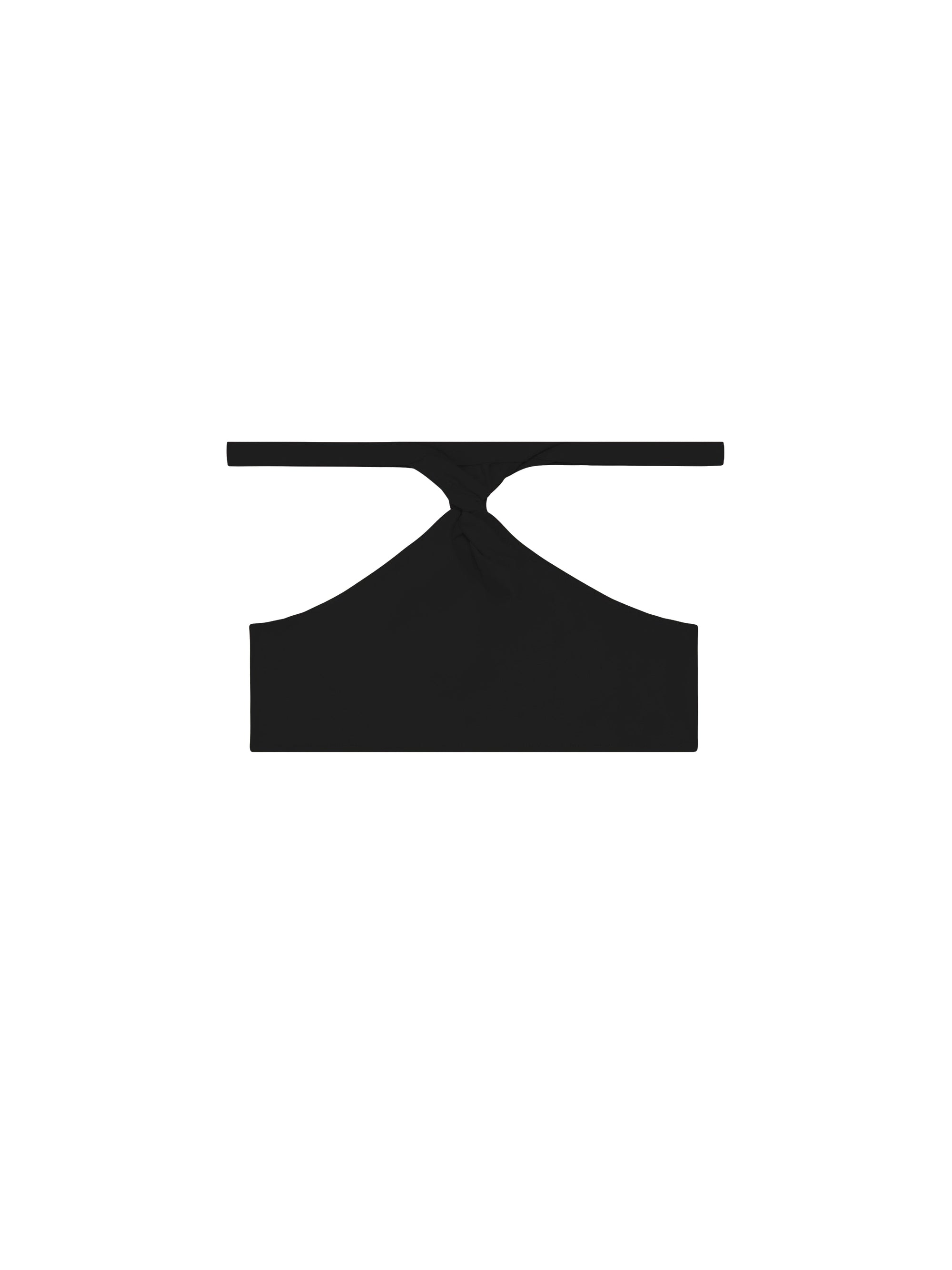 Twist jersey Bikini Top - Black
