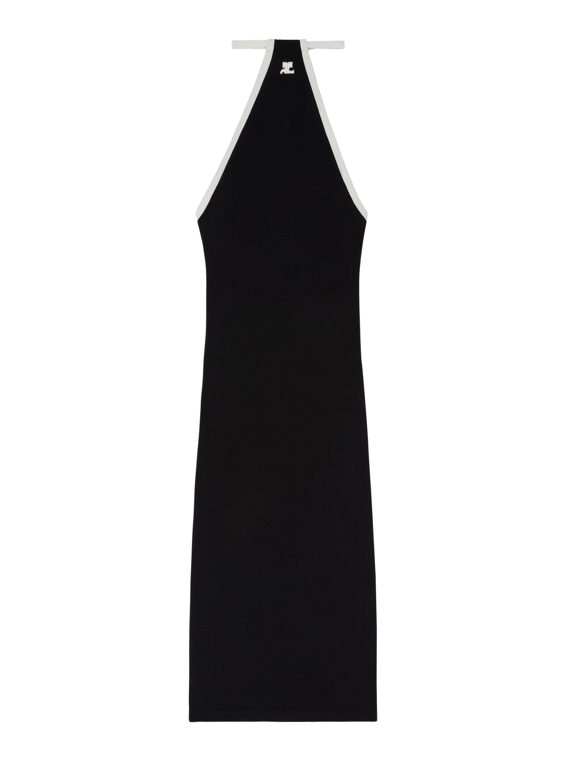 Contrast Maxi Dress - Black
