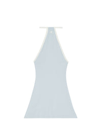 Mini dry contrast jersey Dress - Ice Blue & Heritage White