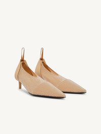 Crystal diving Pumps - Beige